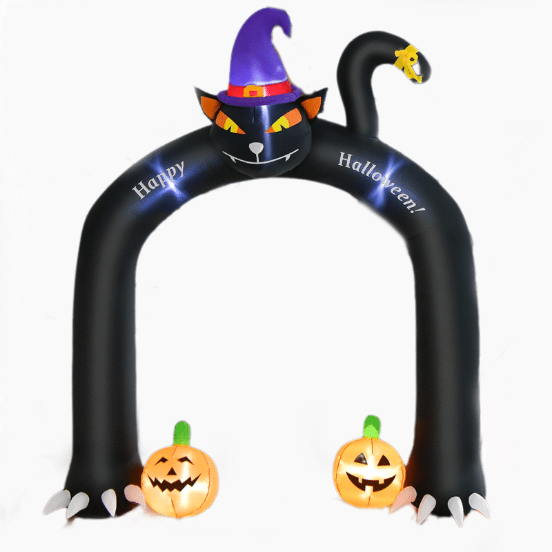 Inflatable Black Cat Archway