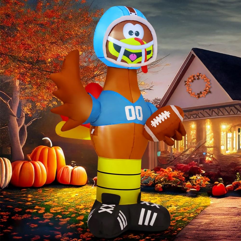 Inflatable Rugby Turkey Attached