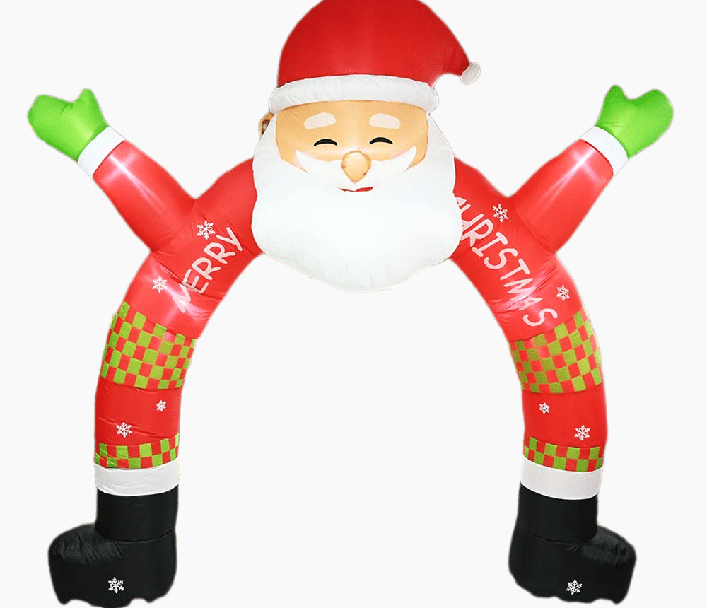 Christmas LED inflatable Santa archway 4 Inflatable Santa Archway