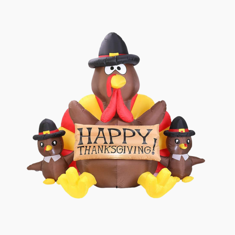 Inflatable Turkey Family Main