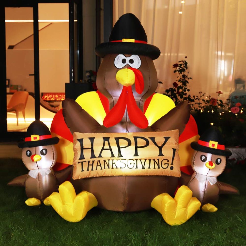 Inflatable Turkey Family Main