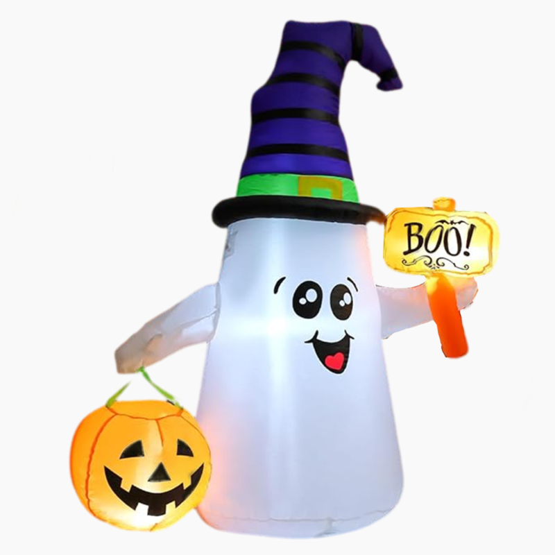 Halloween Inflatables LED Pumpkin Ghost