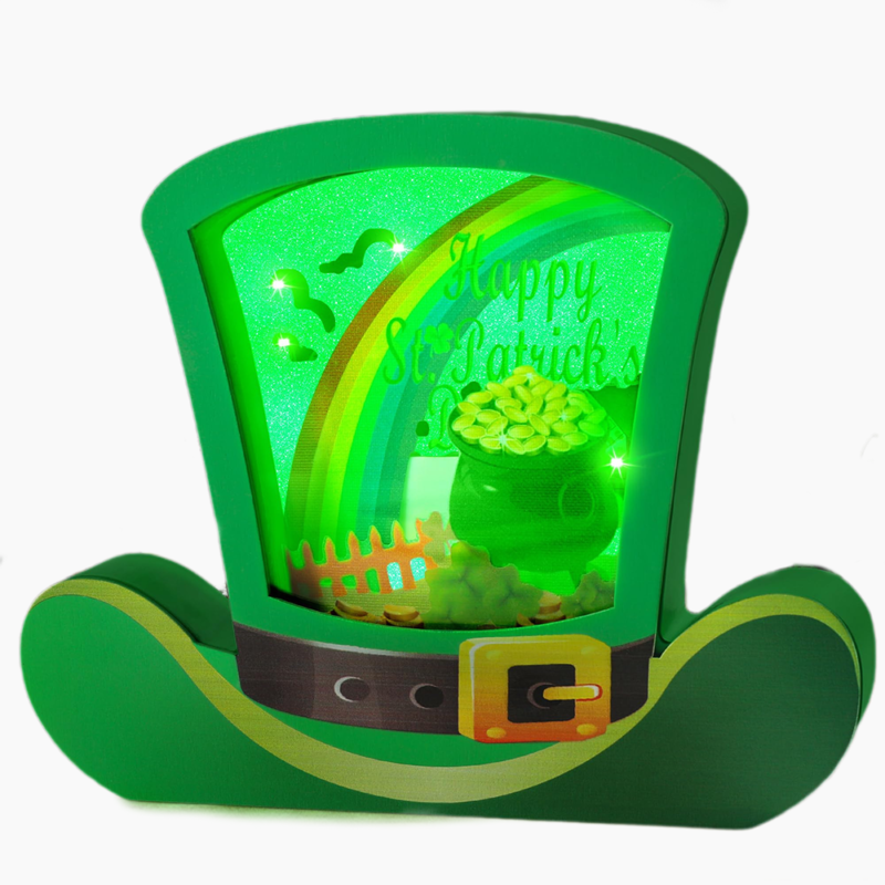 St. Patrick's Day Blow Ups LED Hat