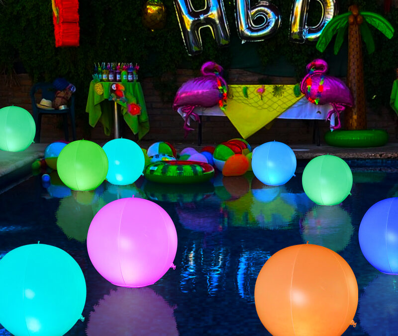 Why Water Parks Love Inflatable LED Lights 6 Light Up Ball