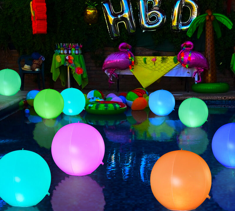 Why Water Parks Love Inflatable LED Lights 4 Light Up Ball